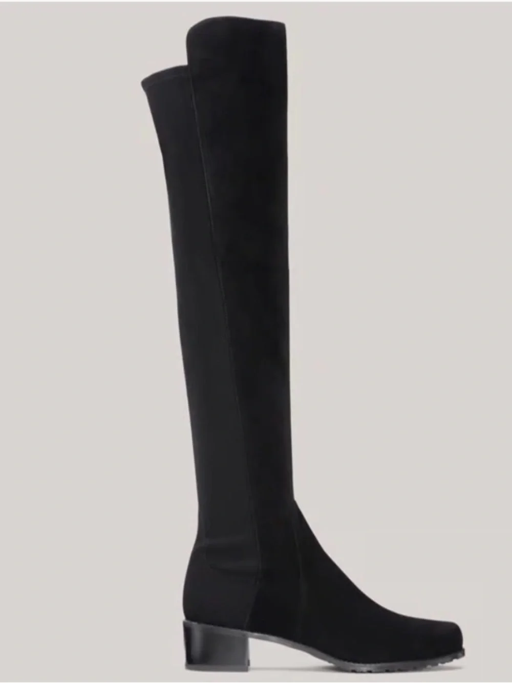 NIB Stuart Weitzman size EU 34.5 BLACK RESERVE OVER-THE-KNEE BOOT US 4.5